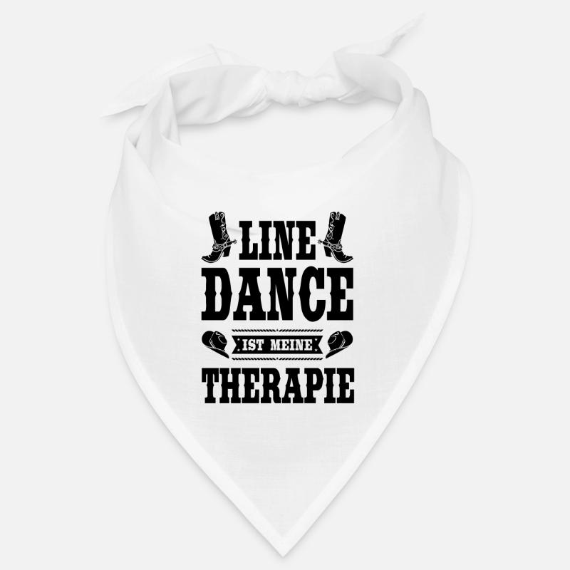Line Dance Linedance Country Linedancer Geschenk - Bandana - Weiß