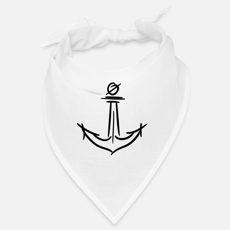 Dessin d’ancrage. Marine. Icônes maritimes/navires. Bandana