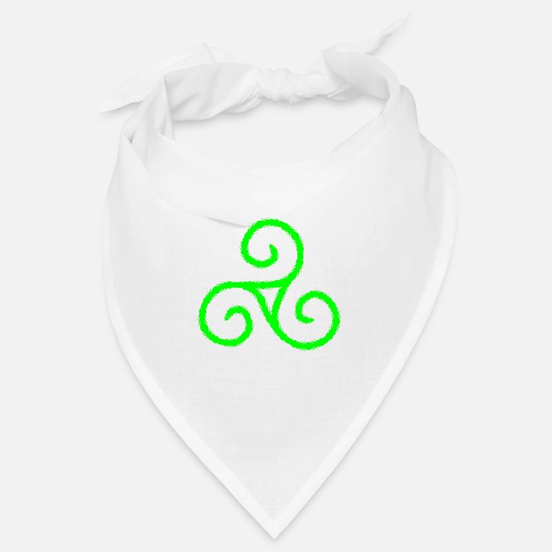 Celtic symbol Triskele Triple Spiral Bandana