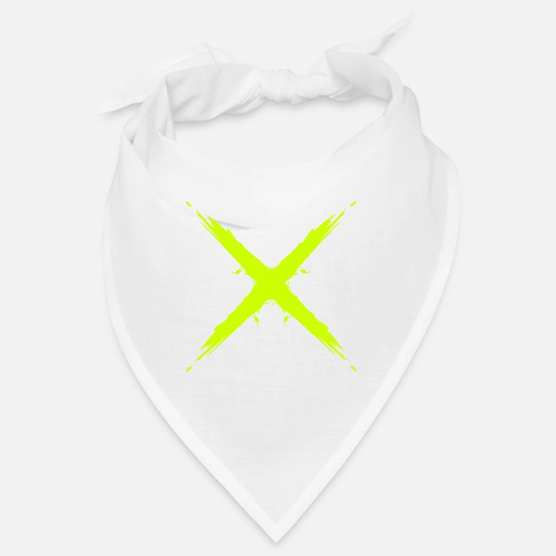 Cross design vector yellow Bandana