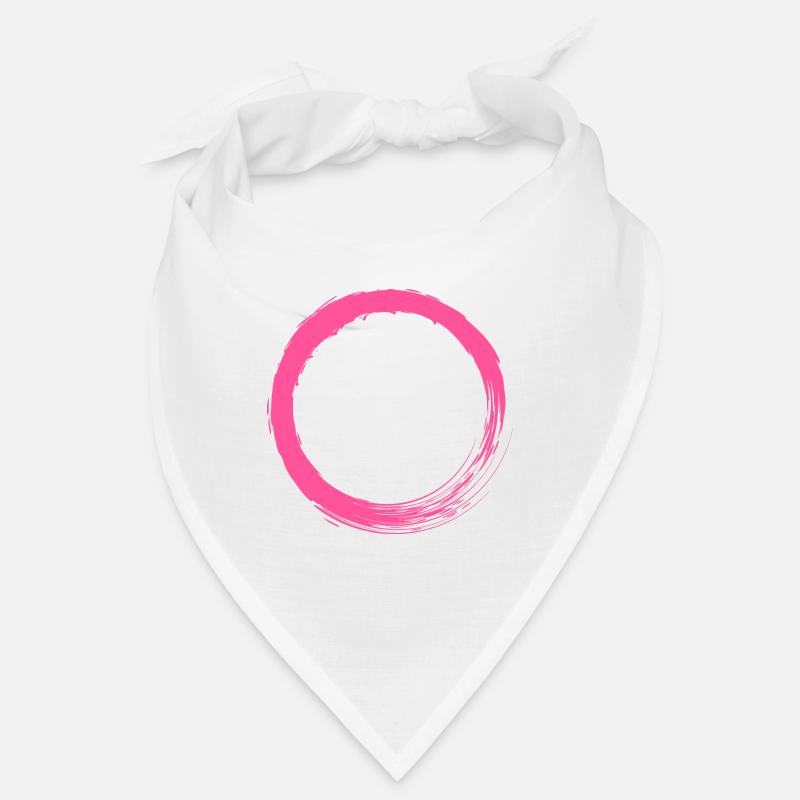 Customizable pink circle circular shape Bandana