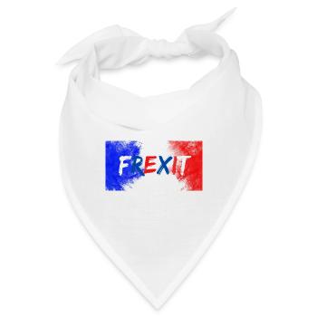 Frexit T-Shirt UPR Patrioten - Bandana - Weiß - Vorne
