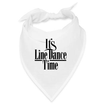 IT'S LINE DANCE TIME, LINEDANCE - Bandana - Weiß - Vorne