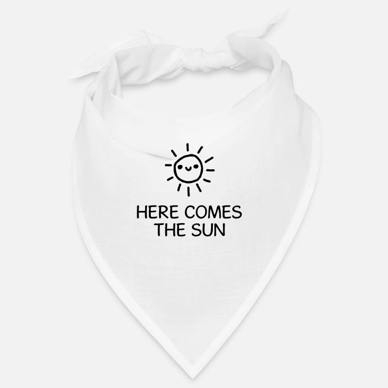 Here Comes The Sun - Bandana - blanc