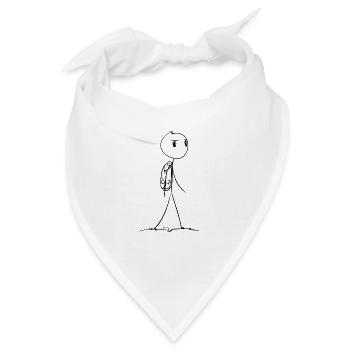 wandern wanderer - Bandana - Weiß - Vorne