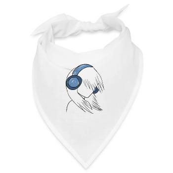 manga sound - Bandana - Weiß - Vorne