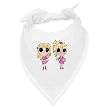 freundschaft freunde - Bandana - Weiß - Vorne