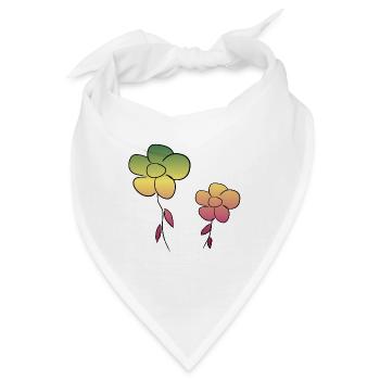 blume blumen - Bandana - Weiß - Vorne