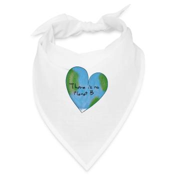 klimawandel herz klimaschutz - Bandana - Weiß - Vorne