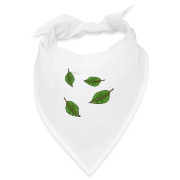 grüne blätter symbol muster - Bandana - Weiß - Vorne