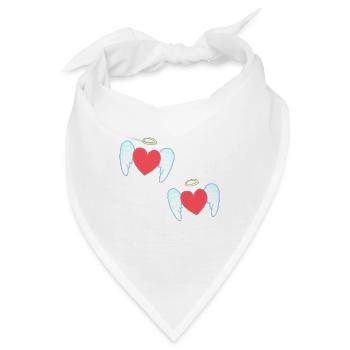 Engel Muster beschützer herzen - Bandana - Weiß - Vorne