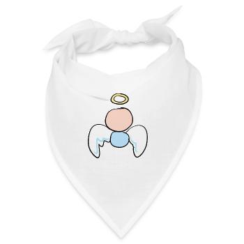 kleiner engel symbol cartoon beschützer - Bandana - Weiß - Vorne