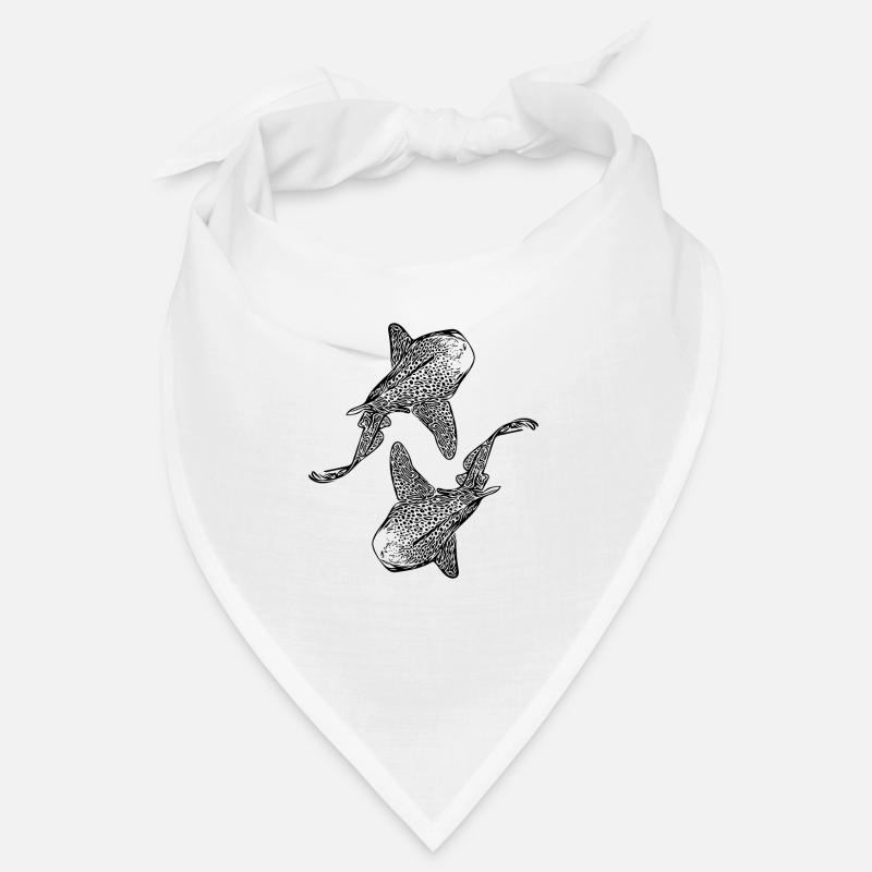 Élégants requins léopards vintage Bandana