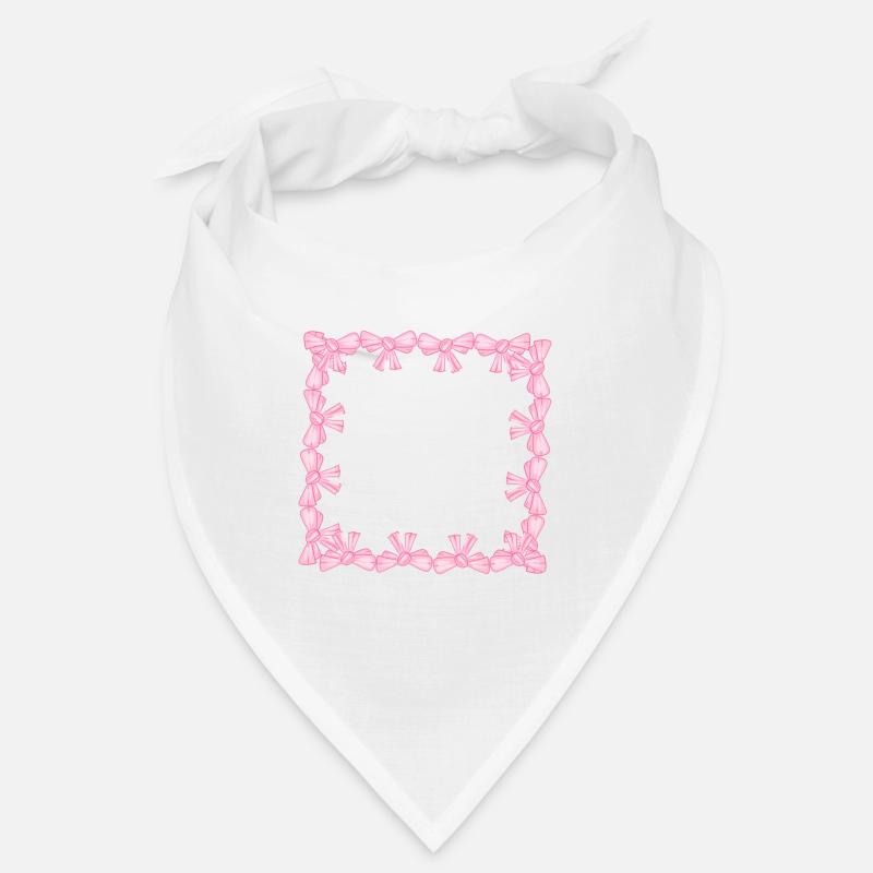 frame square square loop pink Bandana