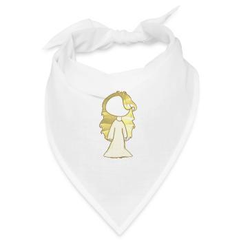 Goldenes Mädchen Gold blond symbol - Bandana - Weiß - Vorne