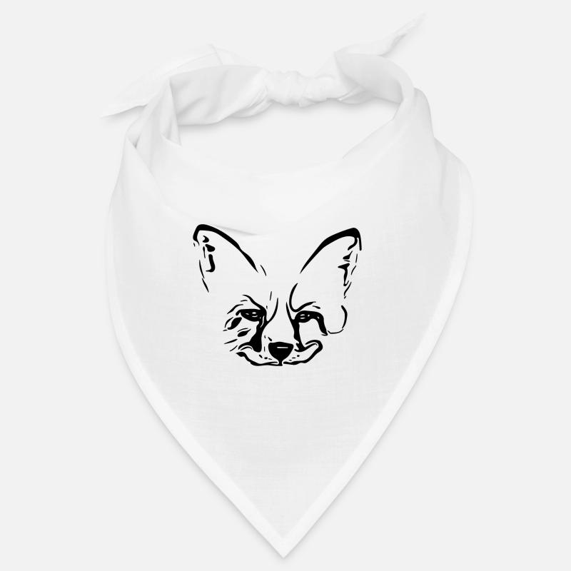 Fuchs Portrait Vintage Head Dessin Bandana