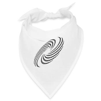 Gedrehte Spirale Planeten Strudel Formation - Bandana - Weiß - Vorne