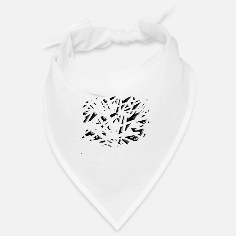 pattern grey shards Bandana