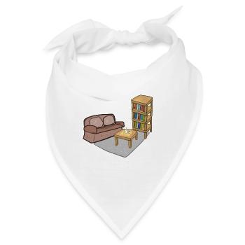 Wohnen Symbol Tisch Sofa Wohnzimmer regal - Bandana - Weiß - Vorne