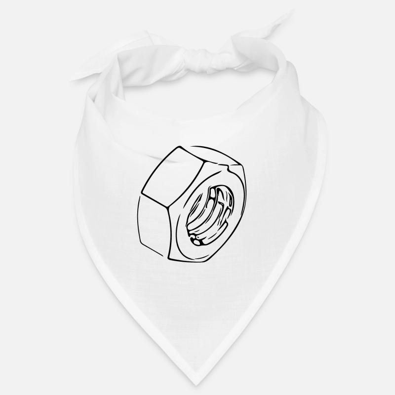 Schraubenmutter mit vintage Gewinde Bandana