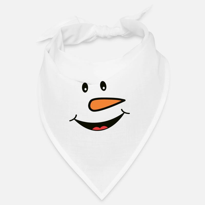 Drolliges Schneemann Gesicht Bandana