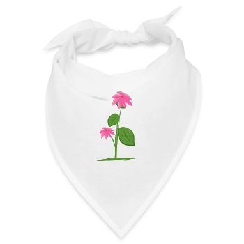 pflanze pflanzen blumen - Bandana - Weiß - Vorne