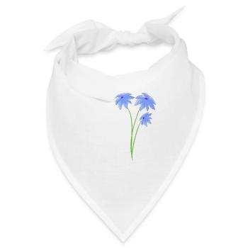 pflanze lila blumen pflanzen - Bandana - Weiß - Vorne