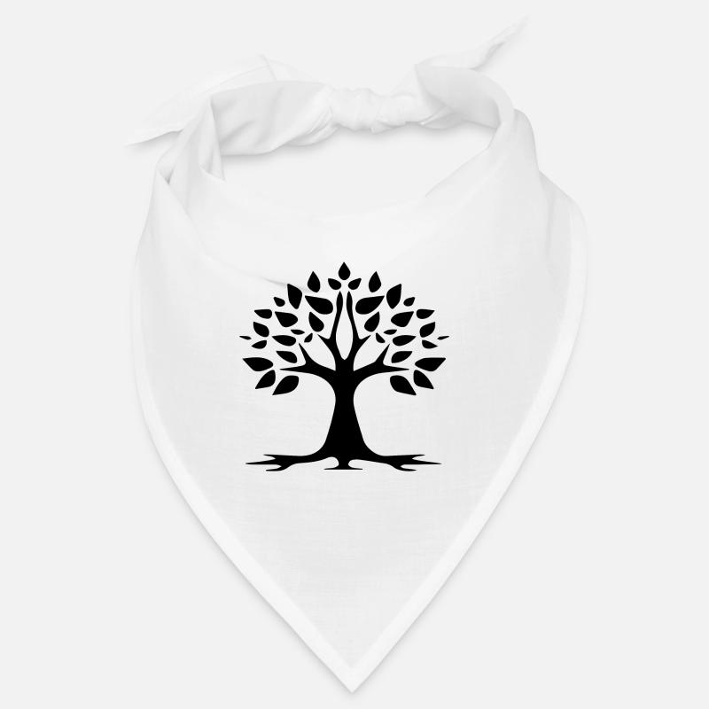 Stylized Tree Simple Tattoo Logo Bandana