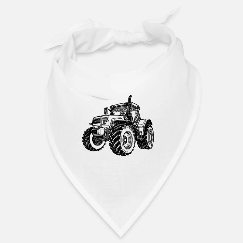 Large Field Tractor Farmer Dream Car Bandana