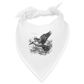 Elegante fliegende Möwe über dem Wasser - Bandana - Weiß - Vorne