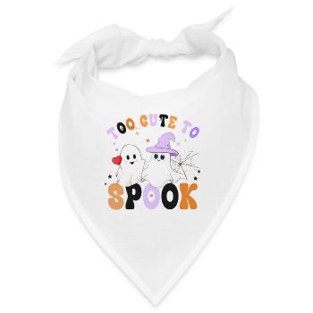 Halloween Too Cute To Spook Geist - Bandana - Weiß - Vorne