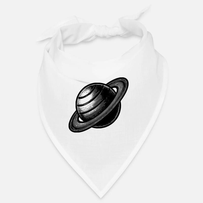 Planète aux anneaux Saturne avec système d’anneaux dans le système solaire Bandana