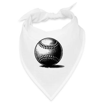 Vintager Baseball für Trainer und Spieler - Bandana - Weiß - Vorne
