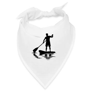 Paddelverein Stand Up Paddling und Brett - Bandana - Weiß - Vorne