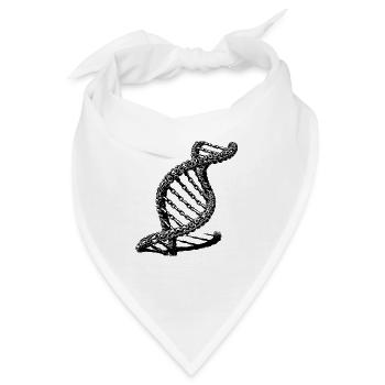 Geschwungene DNA Kette Außergewöhnliche Ketten - Bandana - Weiß - Vorne