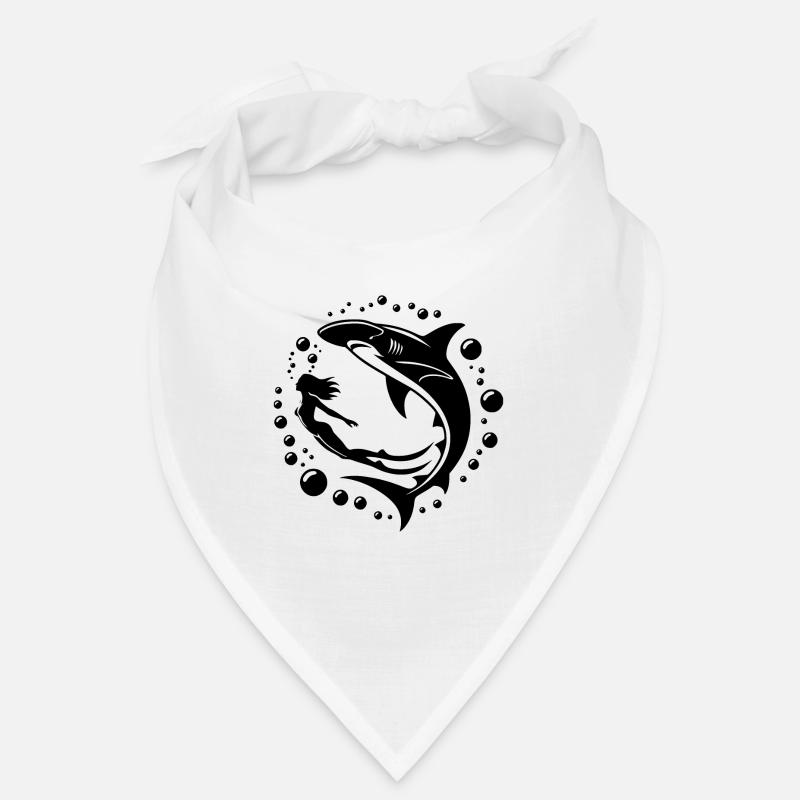 Diver and hammerhead shark Bandana