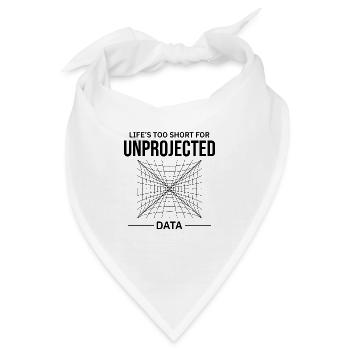 Fehler bei der Kartografiezuordnung von nicht projizierten Daten in der GIS - Bandana - Weiß - Vorne