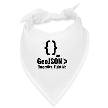 Debatte über GeoJSON-Shapefiles GIS-Datenformat - Bandana - Weiß - Vorne