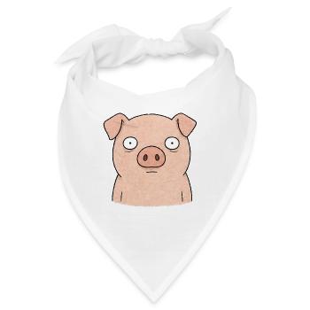 TINY ACTIVISTS | Schwein - Bandana - Weiß - Vorne