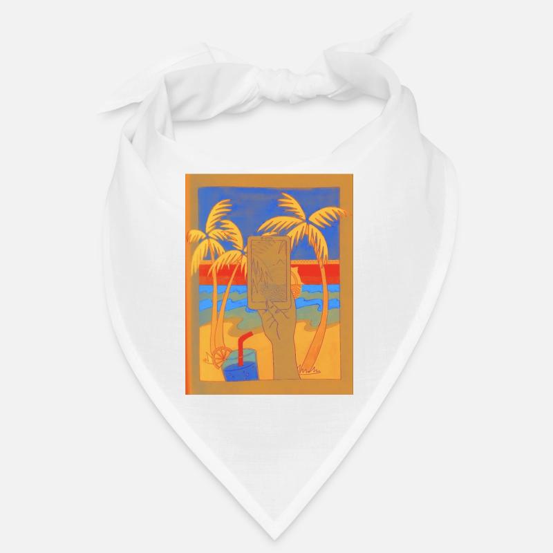 orange coucher de soleil Bandana