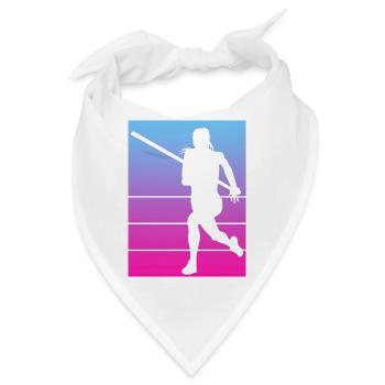 Stabhochspringen - Bandana - Weiß - Vorne