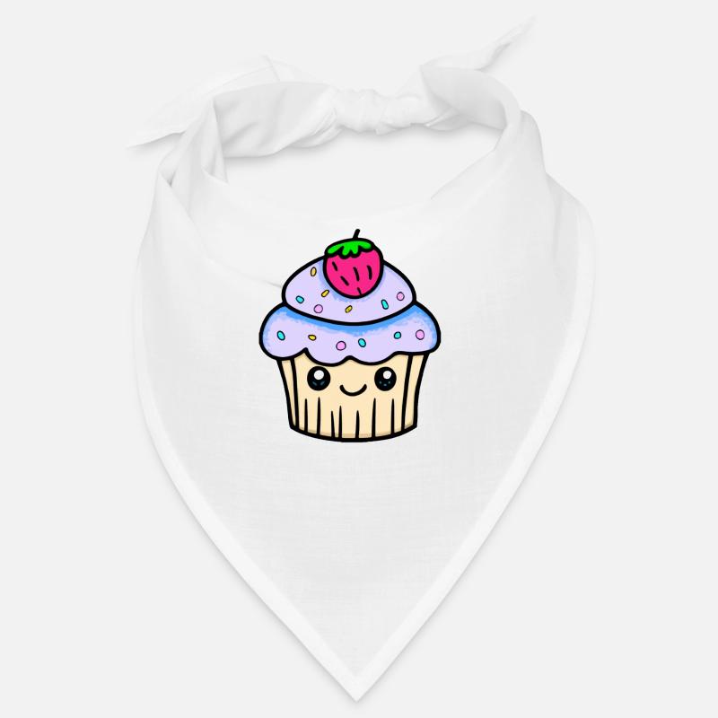 Mignon cupcake kawaii - Bandana - blanc