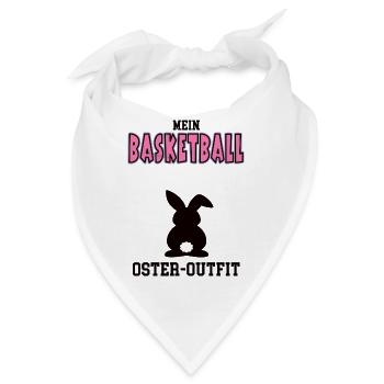 Basketball Oster Outfit Ostergeschenk Basketballer - Bandana - Weiß - Vorne