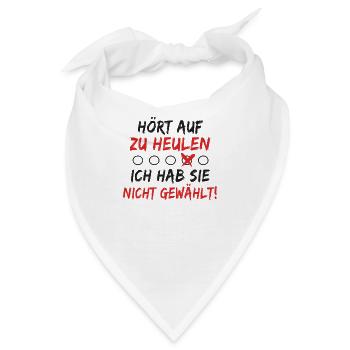 Kanzler Wahl 2025 – Ich hab sie nicht gewählt! - Bandana - Weiß - Vorne