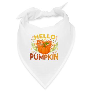 Autumn Hello Pumpkin - Bandana - Weiß - Vorne