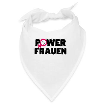 Powerfrauen Stärke - Bandana - Weiß - Vorne