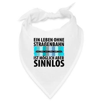 Straßenbahnfahrer Straßenbahn Stadtbahn Tram - Bandana - Weiß - Vorne