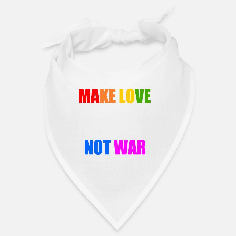 Make love not war Bandana