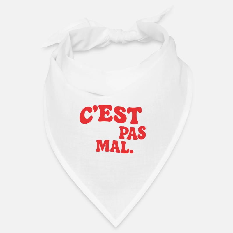 J’existe C’est déjà pas mal drôle rétro Humour - Bandana - blanc