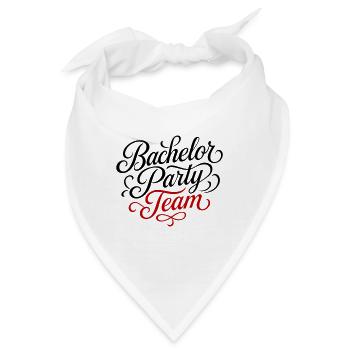 Bachelor Party Team - Bandana - Weiß - Vorne